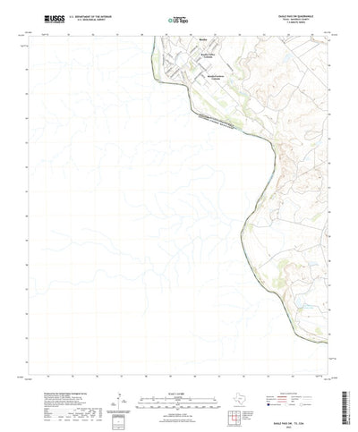 United States Geological Survey Eagle Pass SW, TX (2022, 24000-Scale) digital map