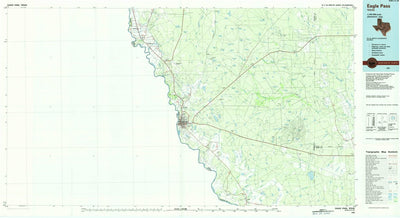 United States Geological Survey Eagle Pass, TX (1985, 100000-Scale) digital map