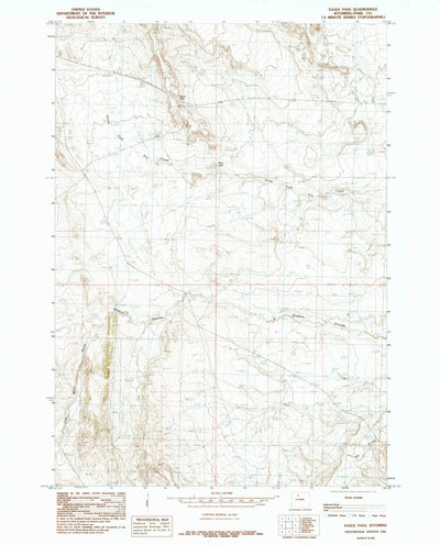 United States Geological Survey Eagle Pass, WY (1985, 24000-Scale) digital map