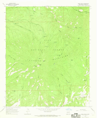 United States Geological Survey Eagle Peak, NM (1965, 24000-Scale) digital map