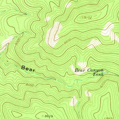 United States Geological Survey Eagle Peak, NM (1965, 24000-Scale) digital map