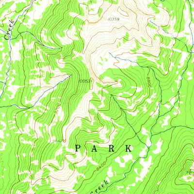United States Geological Survey Eagle Peak, WY (1959, 62500-Scale) digital map