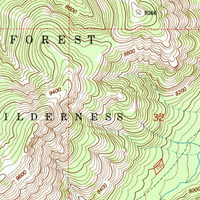 United States Geological Survey Eagle Peak, WY (1991, 24000-Scale) digital map