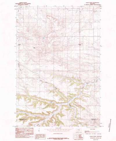 United States Geological Survey Eagle Point, MT (1985, 24000-Scale) digital map