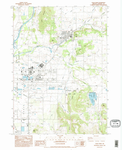 United States Geological Survey Eagle Point, OR (1983, 24000-Scale) digital map
