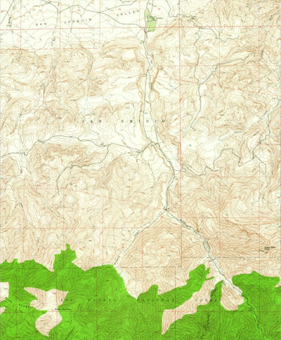 United States Geological Survey Eagle Rest Peak, CA (1942, 24000-Scale) digital map