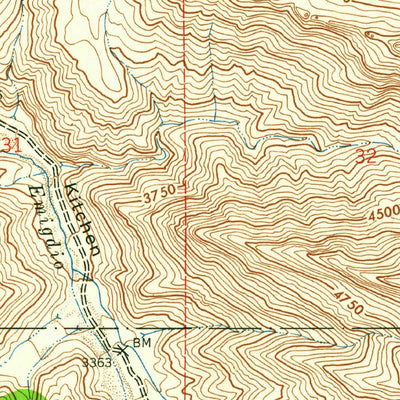 United States Geological Survey Eagle Rest Peak, CA (1942, 24000-Scale) digital map