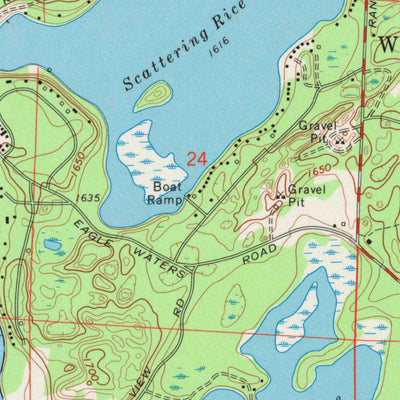 United States Geological Survey Eagle River East, WI (1970, 24000-Scale) digital map