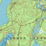 United States Geological Survey Eagle River East, WI (1970, 24000-Scale) digital map