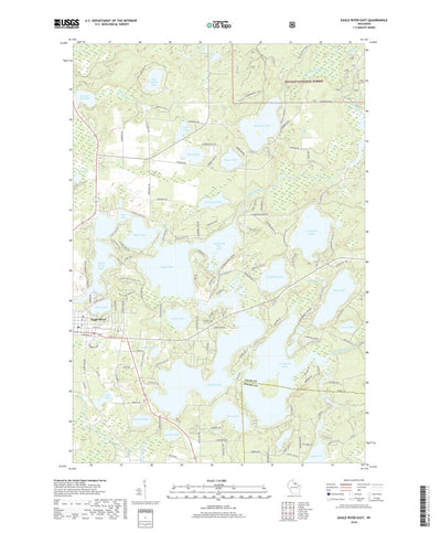 United States Geological Survey Eagle River East, WI (2018, 24000-Scale) digital map