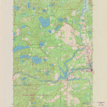 United States Geological Survey Eagle River West, WI (1970, 24000-Scale) digital map