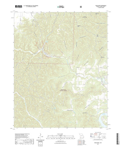 United States Geological Survey Eagle Rock, MO (2021, 24000-Scale) digital map