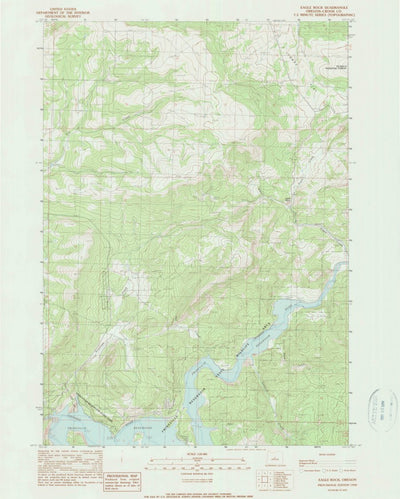 United States Geological Survey Eagle Rock, OR (1990, 24000-Scale) digital map