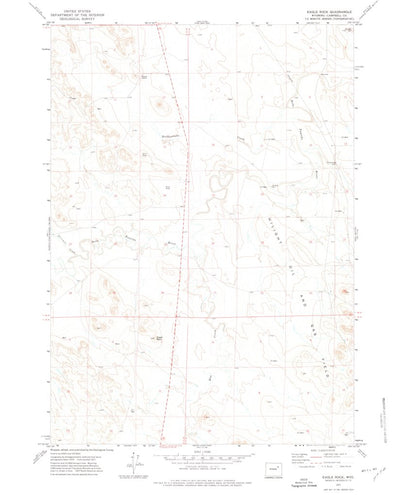 United States Geological Survey Eagle Rock, WY (1971, 24000-Scale) digital map
