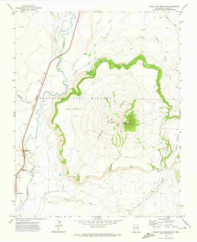United States Geological Survey Eagle Tail Mountain, NM (1971, 24000-Scale) digital map