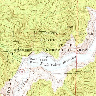 United States Geological Survey Eagle Valley Reservoir, NV (1972, 24000-Scale) digital map
