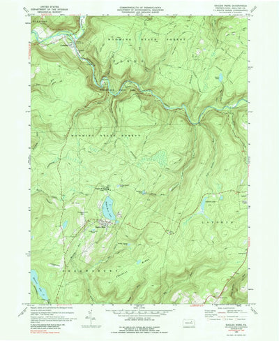 United States Geological Survey Eagles Mere, PA (1969, 24000-Scale) digital map