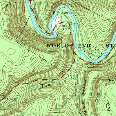 United States Geological Survey Eagles Mere, PA (1969, 24000-Scale) digital map