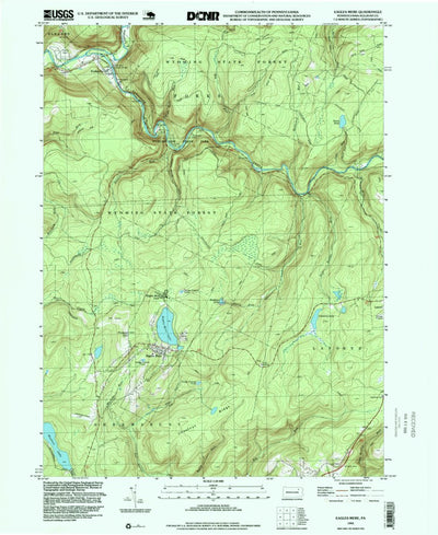 United States Geological Survey Eagles Mere, PA (1993, 24000-Scale) digital map