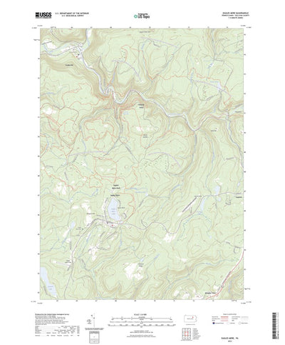 United States Geological Survey Eagles Mere, PA (2023, 24000-Scale) digital map