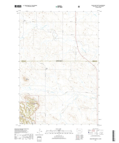 United States Geological Survey Eagles Nest Butte, SD (2017, 24000-Scale) digital map