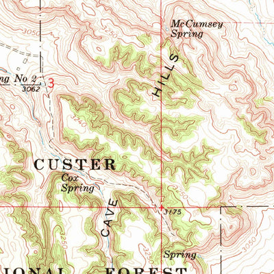 United States Geological Survey Eagles Nest Butte, SD-ND (1968, 24000-Scale) digital map