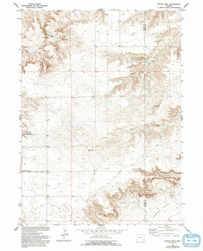 United States Geological Survey Eagles Nest, WY (1951, 24000-Scale) digital map