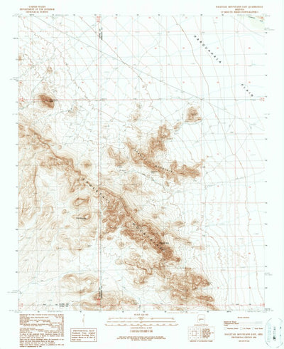 United States Geological Survey Eagletail Mountains East, AZ (1990, 24000-Scale) digital map