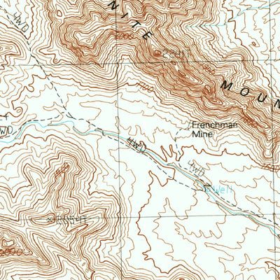 United States Geological Survey Eagletail Mountains East, AZ (1990, 24000-Scale) digital map
