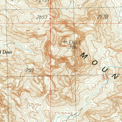 United States Geological Survey Eagletail Mountains West, AZ (1990, 24000-Scale) digital map