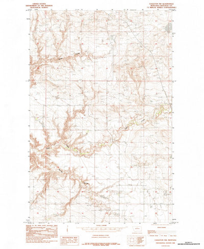 United States Geological Survey Eagleton NW, MT (1984, 24000-Scale) digital map