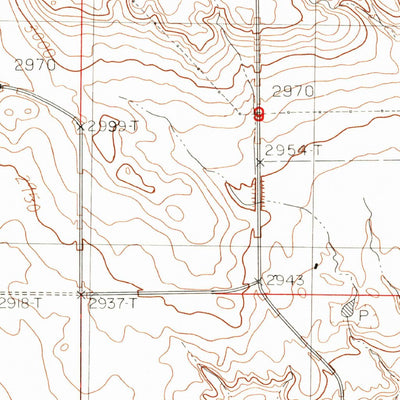 United States Geological Survey Eagleton NW, MT (1984, 24000-Scale) digital map