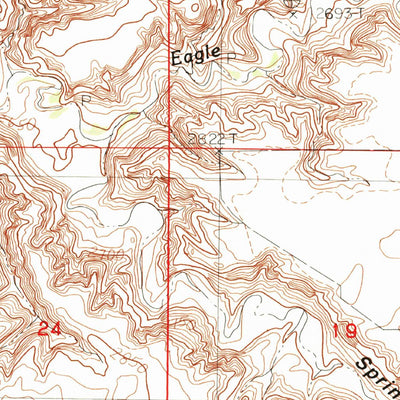 United States Geological Survey Eagleton NW, MT (1984, 24000-Scale) digital map