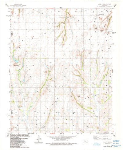 United States Geological Survey Eakly NE, OK (1984, 24000-Scale) digital map