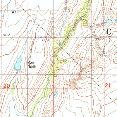 United States Geological Survey Eakly NE, OK (1984, 24000-Scale) digital map