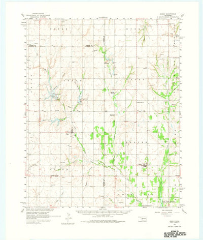 United States Geological Survey Eakly, OK (1961, 62500-Scale) digital map