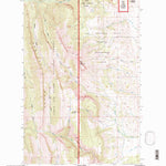 United States Geological Survey Ear Mountain, MT (1995, 24000-Scale) digital map