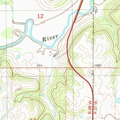 United States Geological Survey Earlham East, IA (1983, 24000-Scale) digital map