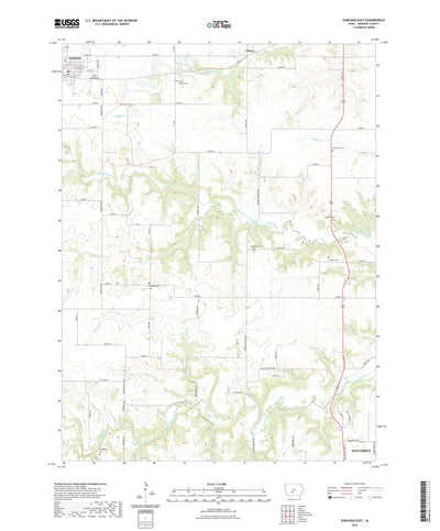 United States Geological Survey Earlham East, IA (2022, 24000-Scale) digital map
