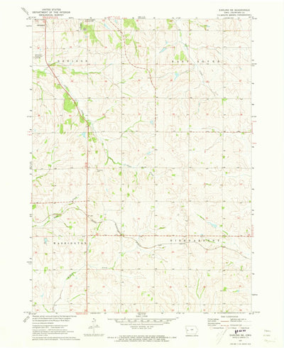 United States Geological Survey Earling NE, IA (1971, 24000-Scale) digital map