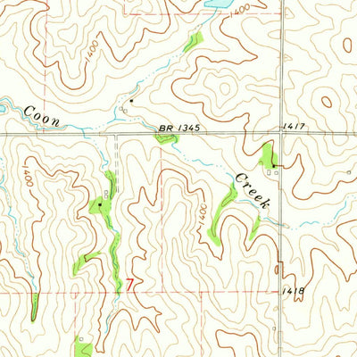 United States Geological Survey Earling NE, IA (1971, 24000-Scale) digital map
