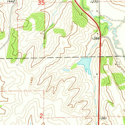 United States Geological Survey Earling NE, IA (1971, 24000-Scale) digital map