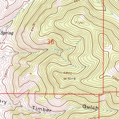 United States Geological Survey Earls Gulch, MT (1961, 24000-Scale) digital map