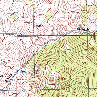 United States Geological Survey Earls Gulch, MT (1997, 24000-Scale) digital map