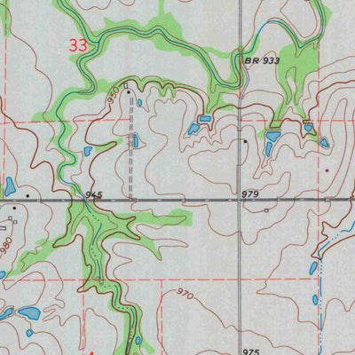 United States Geological Survey Earlton, KS (1973, 24000-Scale) digital map