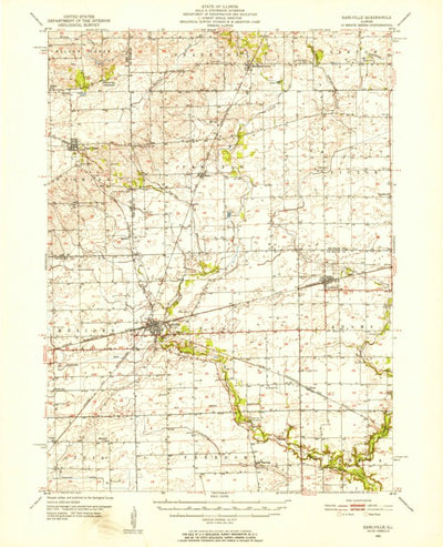 United States Geological Survey Earlville, IL (1951, 62500-Scale) digital map