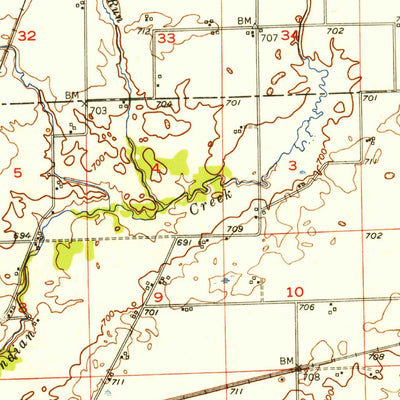 United States Geological Survey Earlville, IL (1951, 62500-Scale) digital map