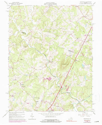United States Geological Survey Earlysville, VA (1965, 24000-Scale) digital map