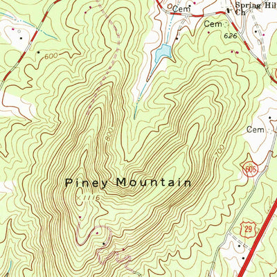 United States Geological Survey Earlysville, VA (1965, 24000-Scale) digital map