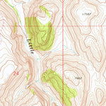 United States Geological Survey Earnest Butte, WY (1968, 24000-Scale) digital map